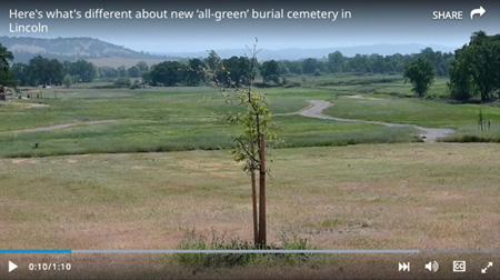 Video on human composting in California